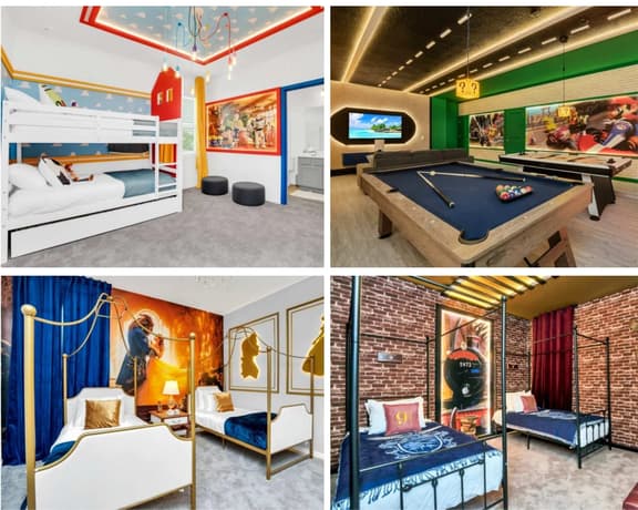 Themed Rooms | Mario Kart | Private Pool | Disney - Image 1